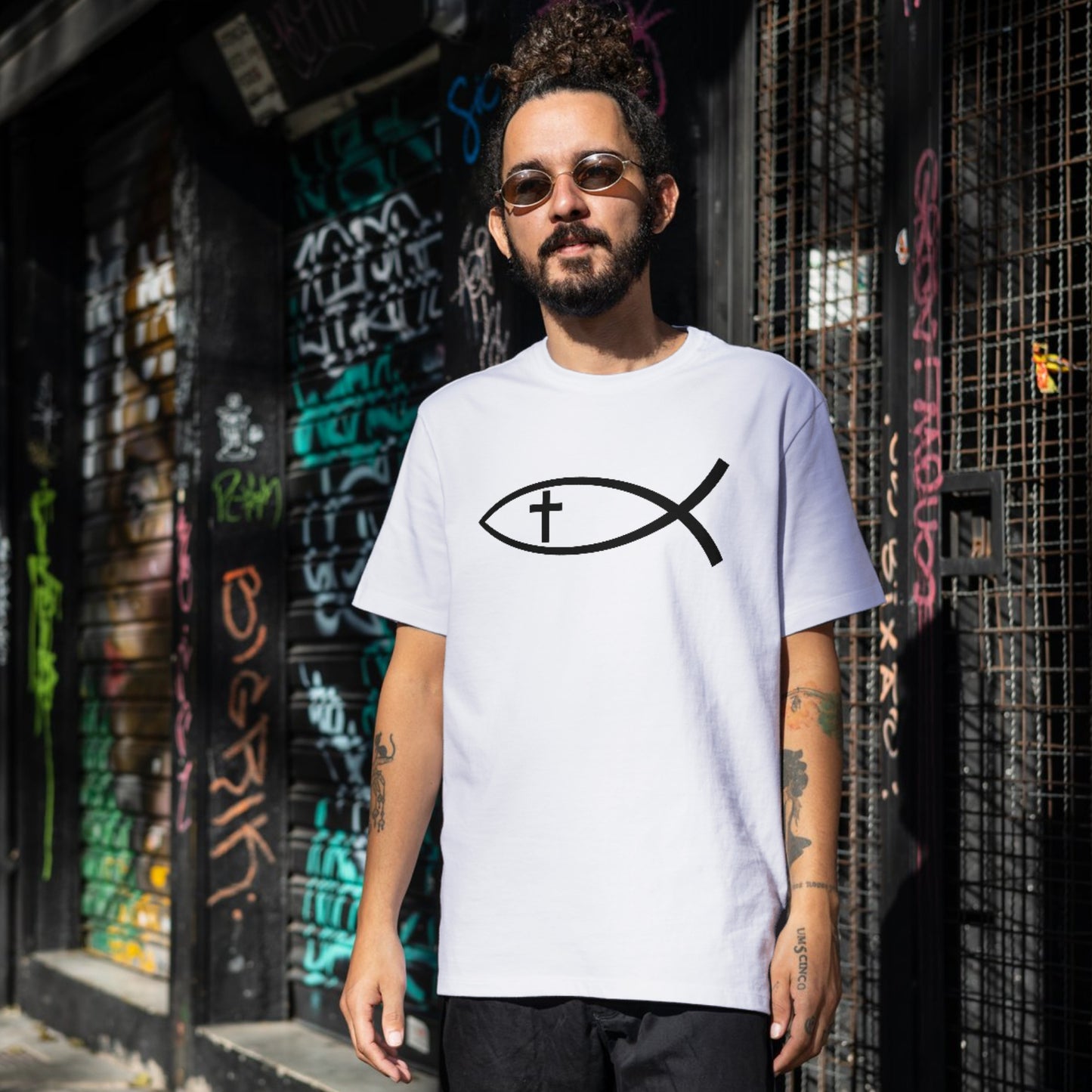 Creative Christian fish design for cutting machines