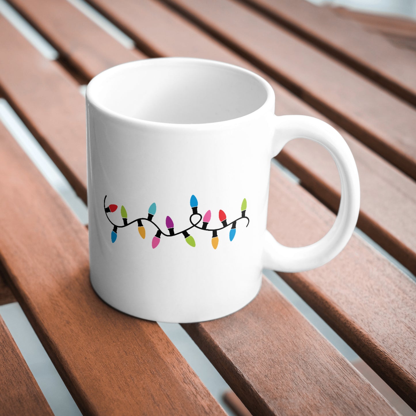 Creative vector design of colorful Christmas lights for crafts