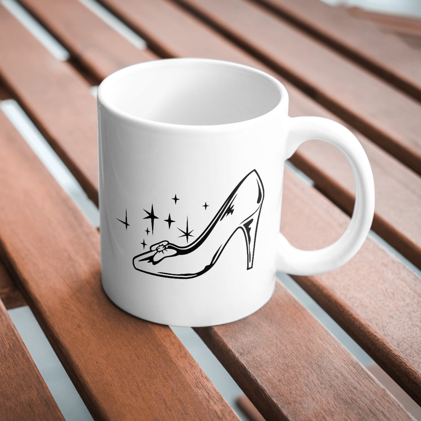 Elegant Cinderella's slipper design for cutting machines