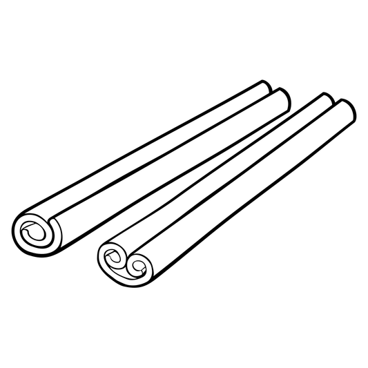 Delightful cinnamon sticks for creative cutting projects