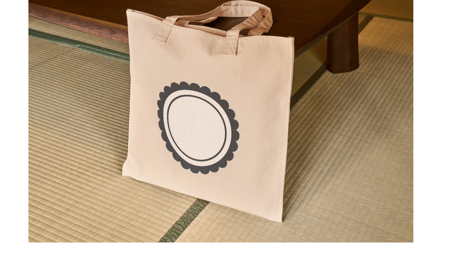 Circle label design for jar crafting projects and organization
