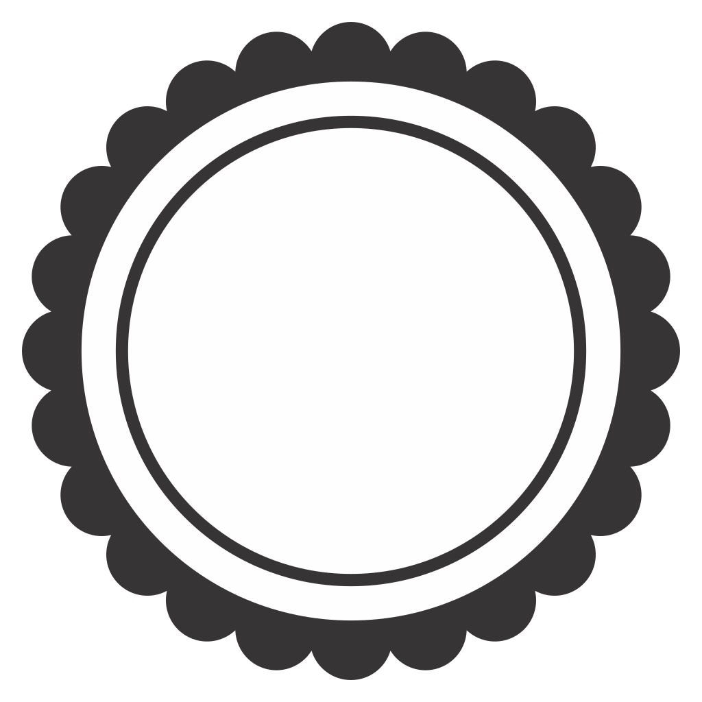 Circle label design for jar crafting projects and organization