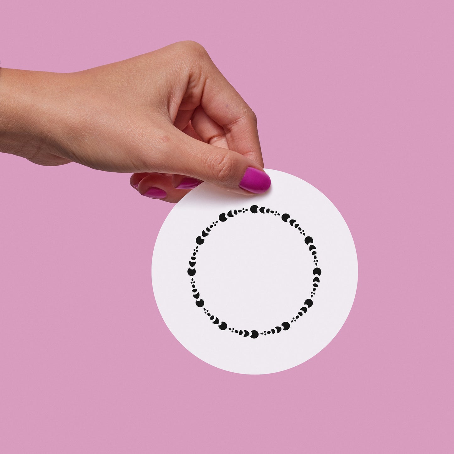 Elegant circle monogram frame design for creative projects