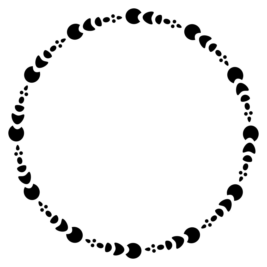 Elegant circle monogram frame design for creative projects