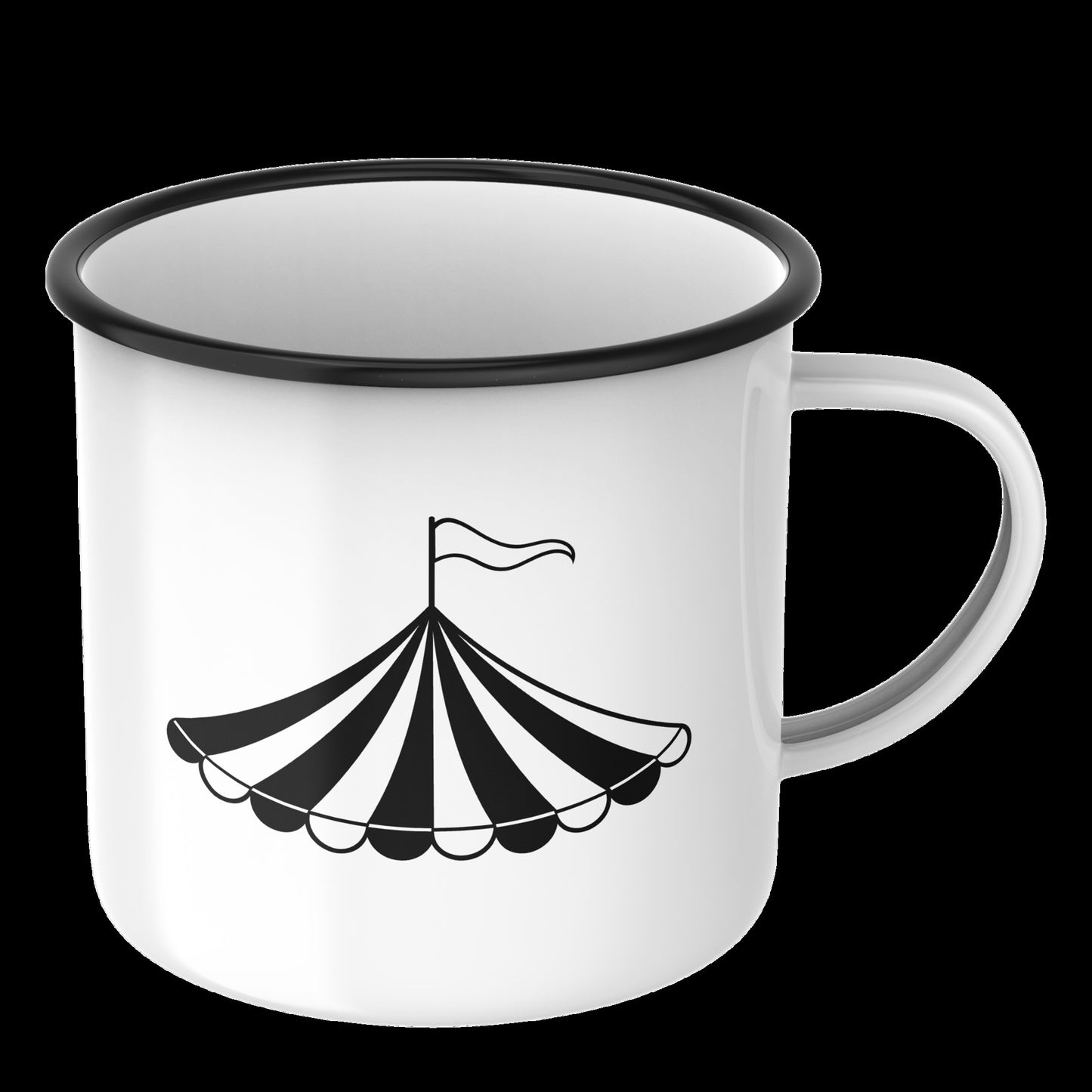 Creative black and white circus tent vector for cutting machines