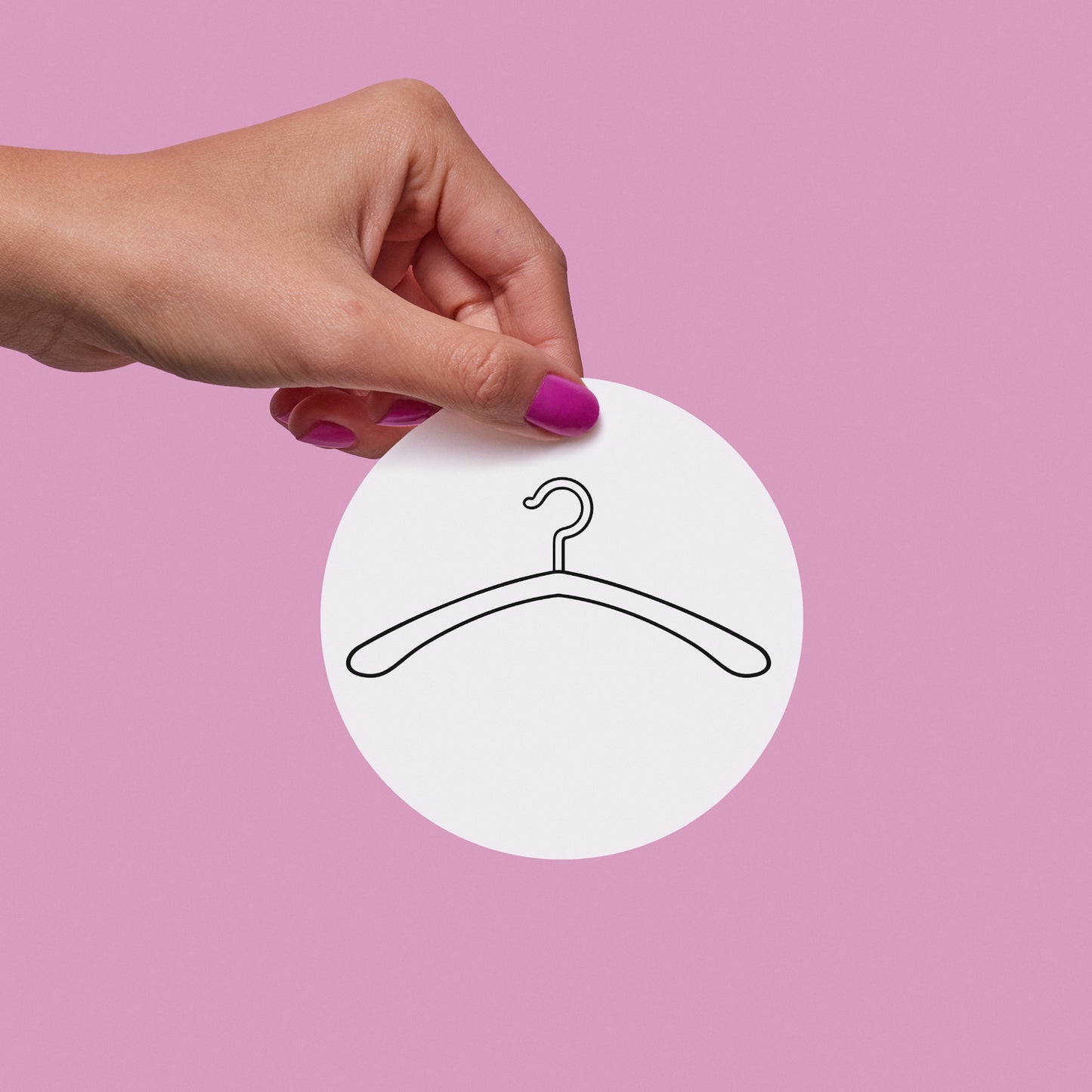 Simple and elegant clothes hanger vector design for crafting