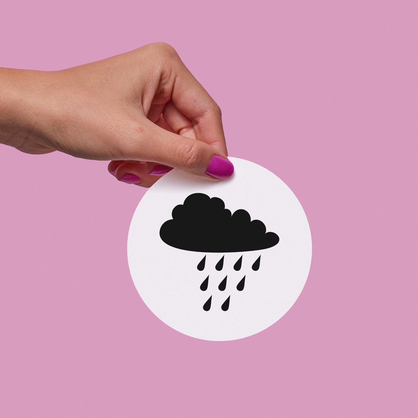 Creative rain cloud vector design for crafting projects