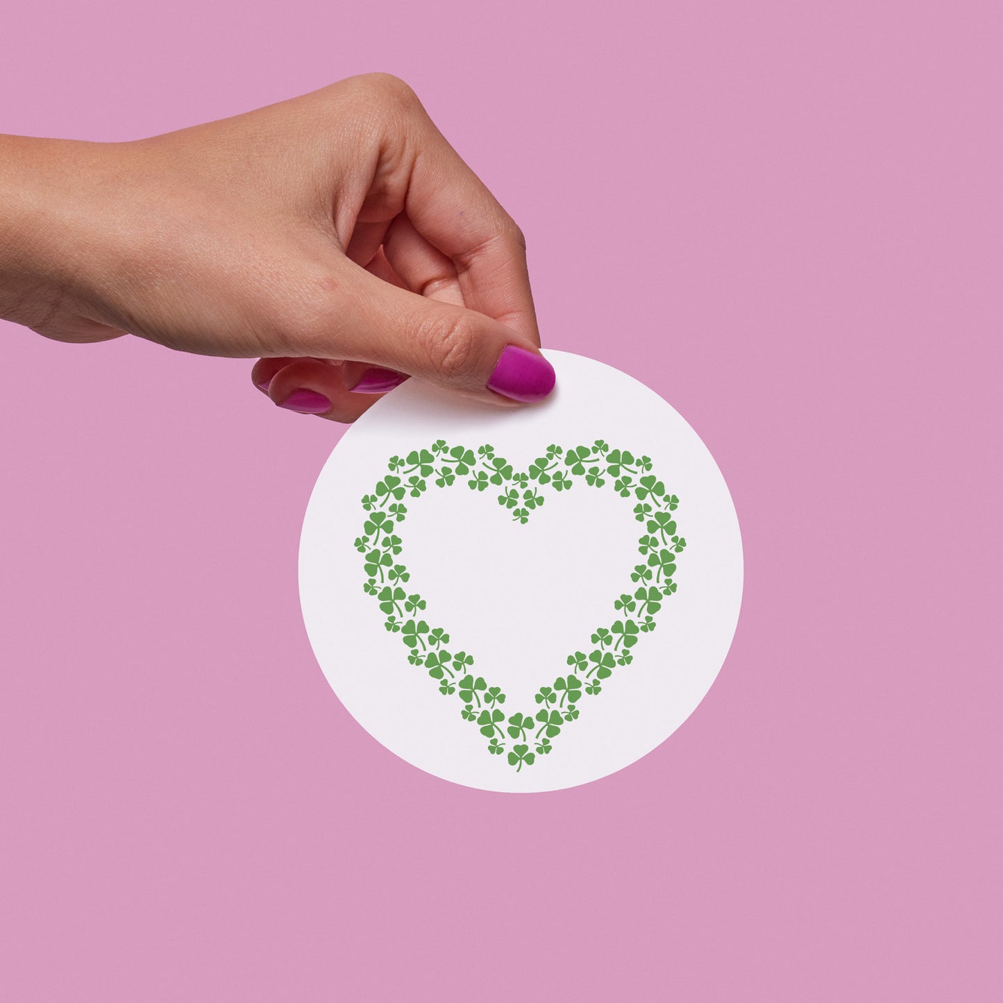 Clover heart design for creative cutting projects