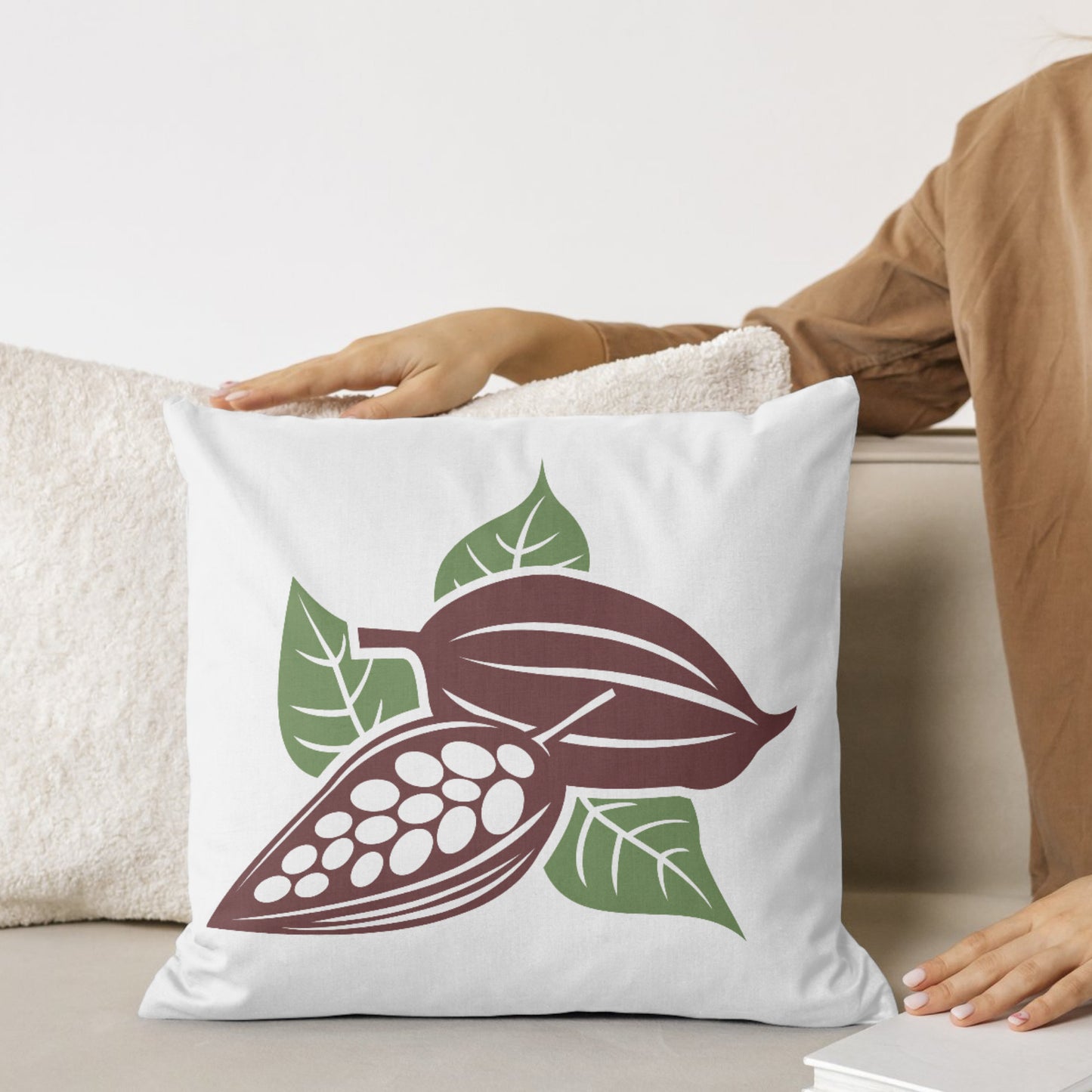 Cocoa pod vector illustration perfect for crafting projects