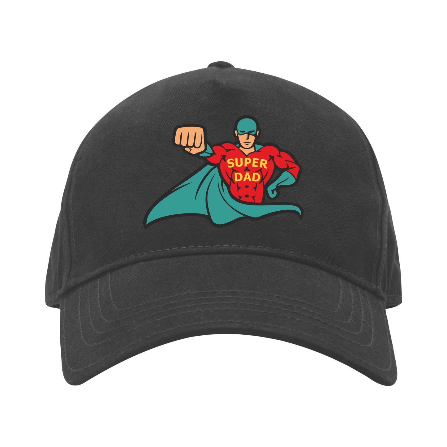 Vibrant superhero concept for celebrating dads in digital design