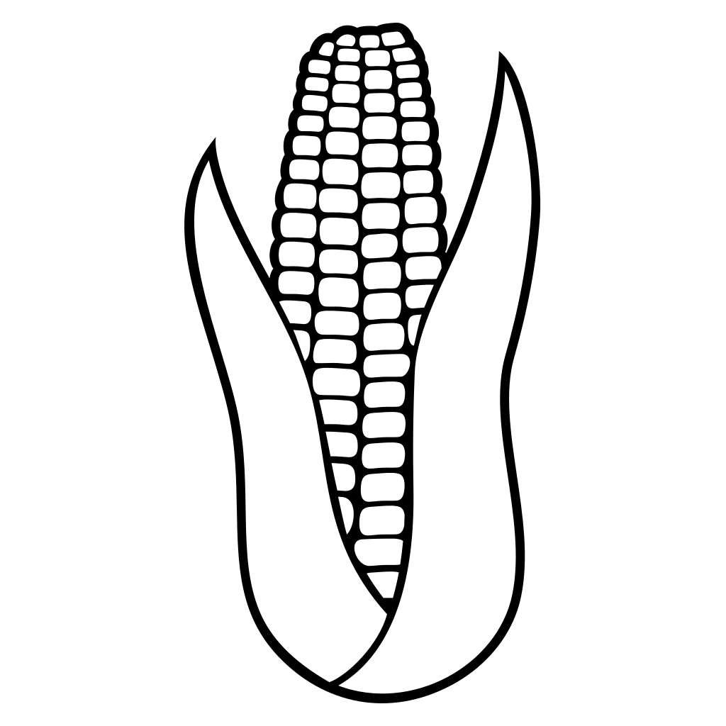 Creative vector corn design for cutting machines