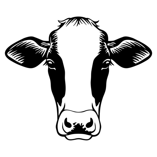 Charming cow face vector design for creative crafting projects
