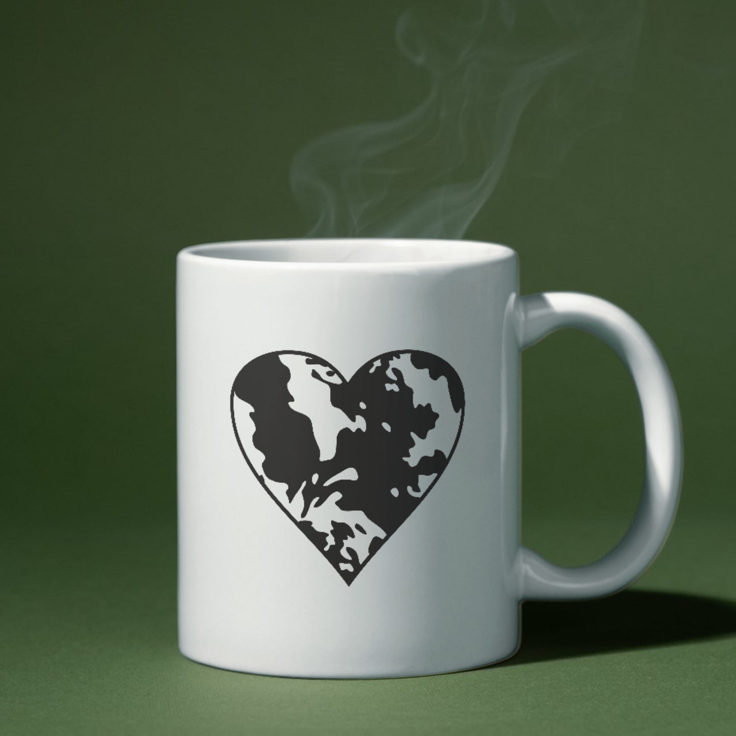Creative heart design featuring cow spots for unique crafts