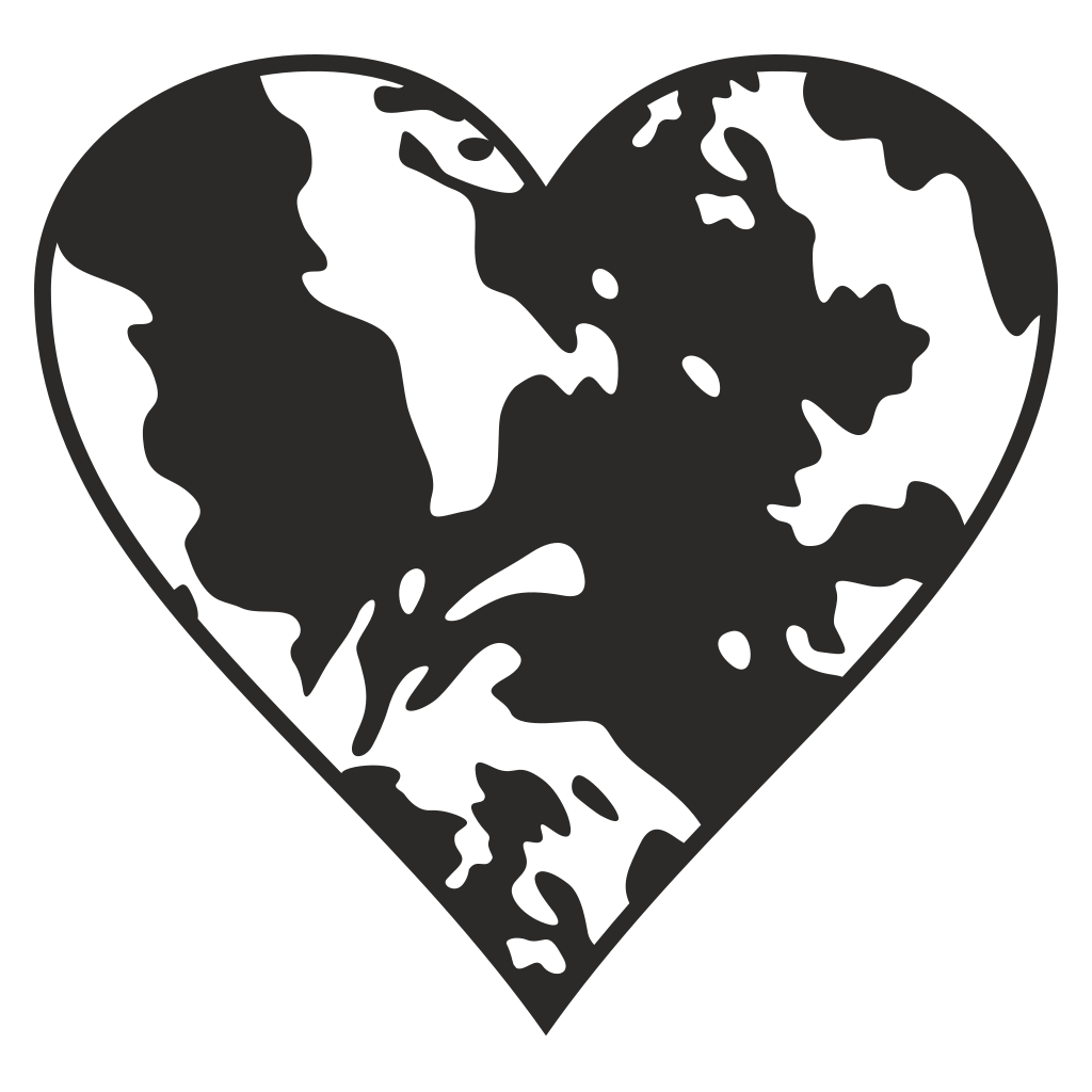 Creative heart design featuring cow spots for unique crafts