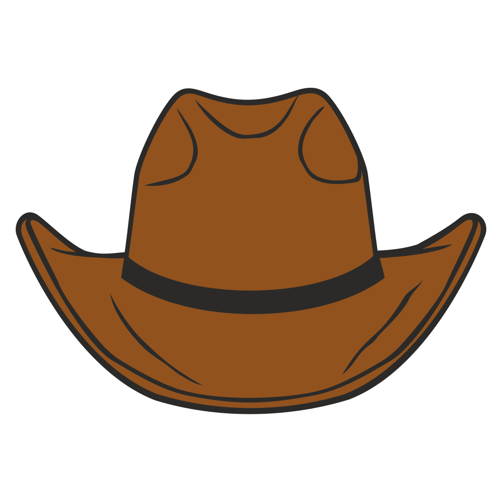 Creative cowboy hat vector design for cutting machines