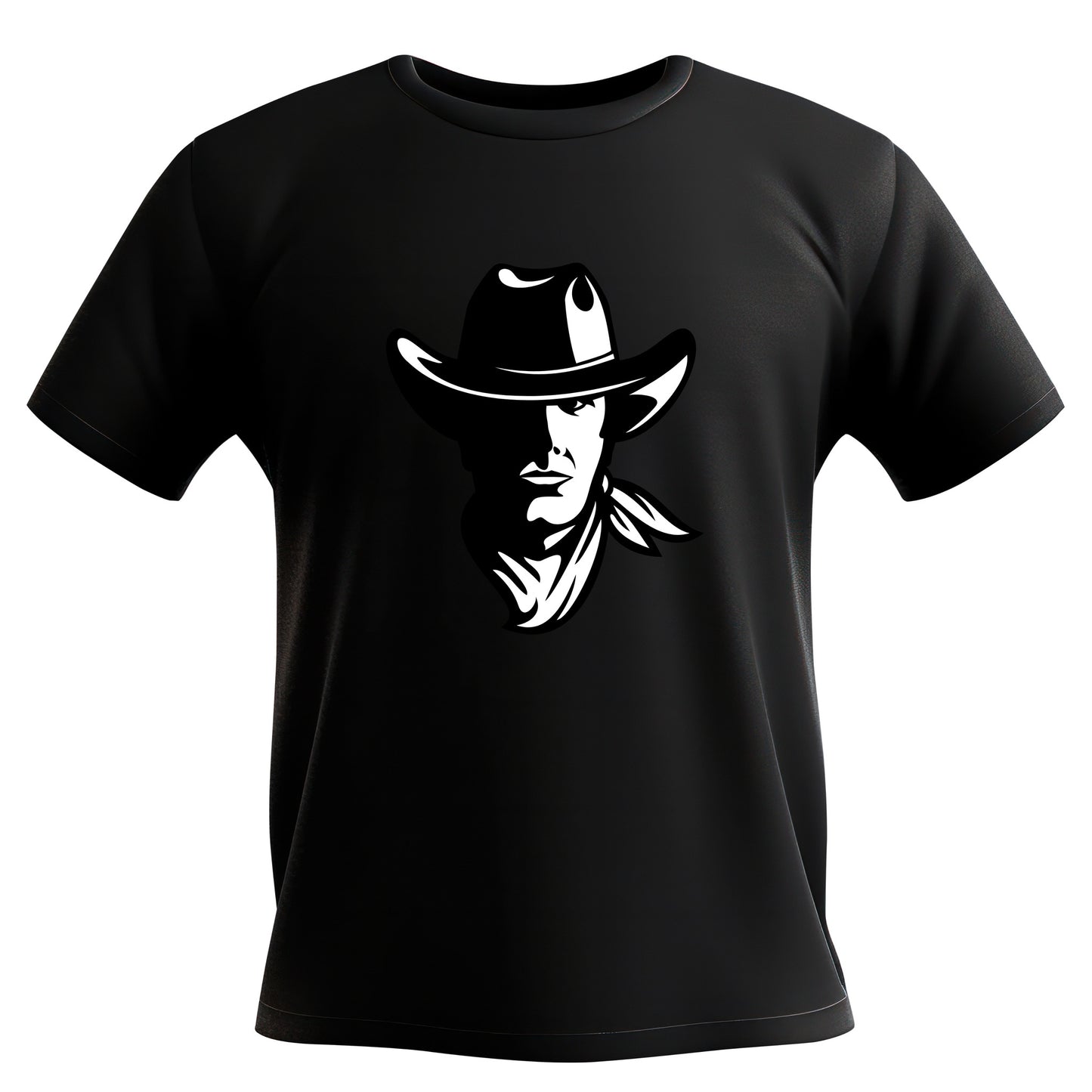 Unique cowboy head vector design for cutting machines