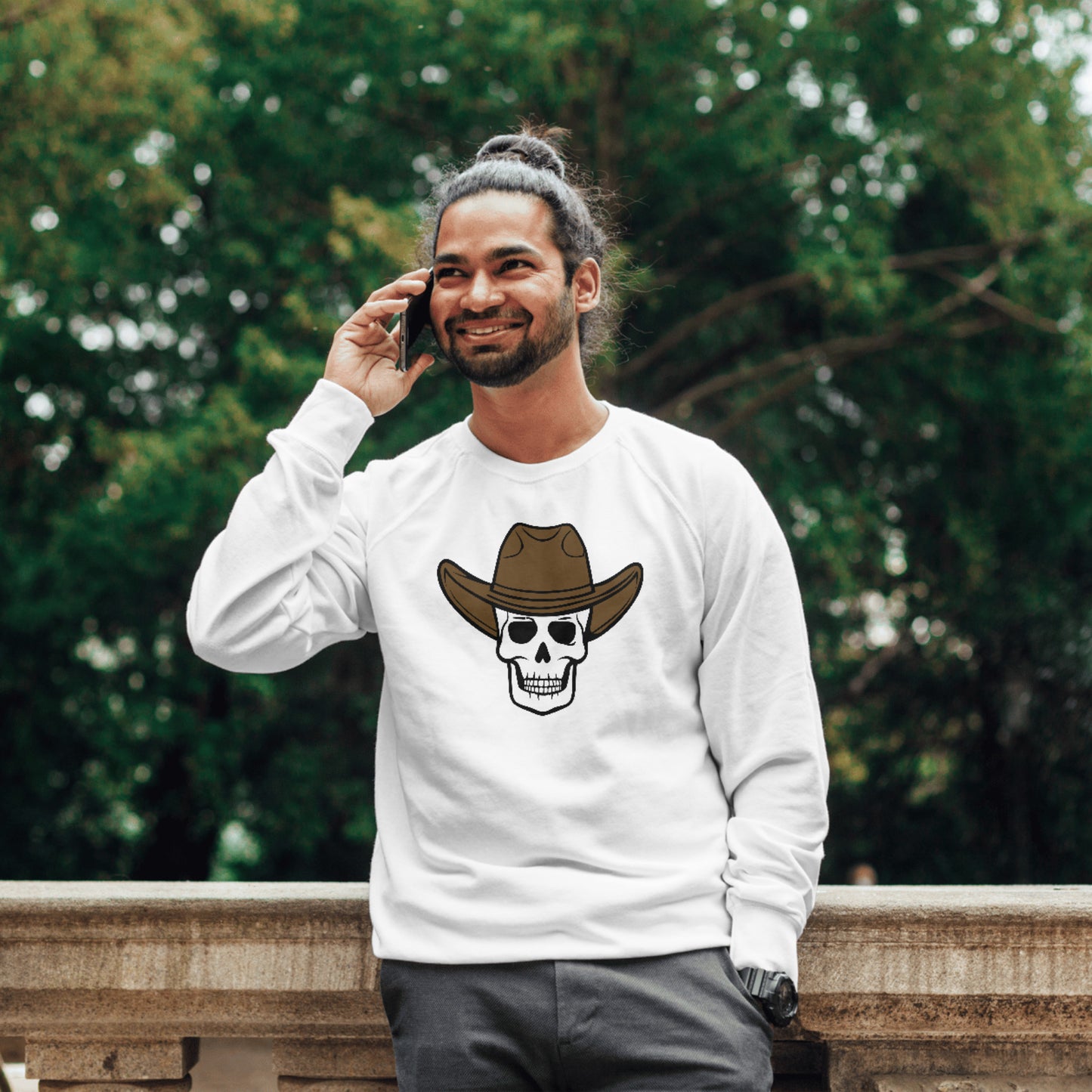 Cowboy skull design perfect for cutting machines