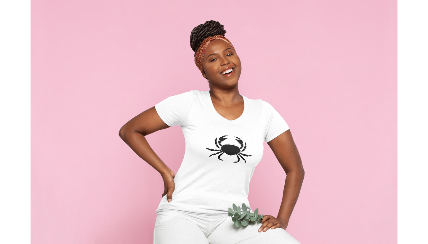 Unique crab silhouette design for creative cutting projects