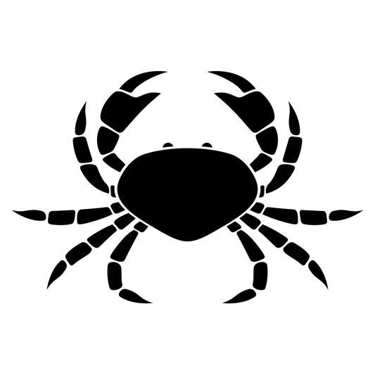 Unique crab silhouette design for creative cutting projects