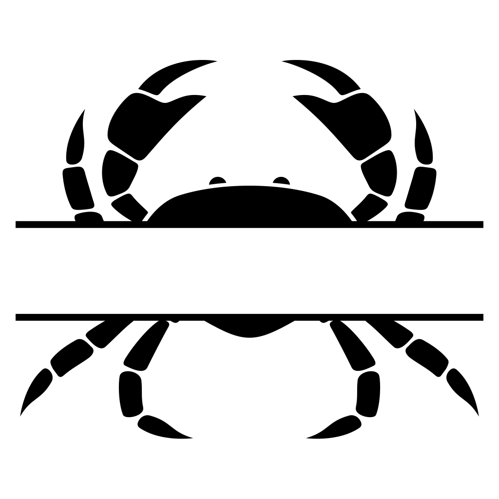 Intricate crab design perfect for crafting and cutting projects