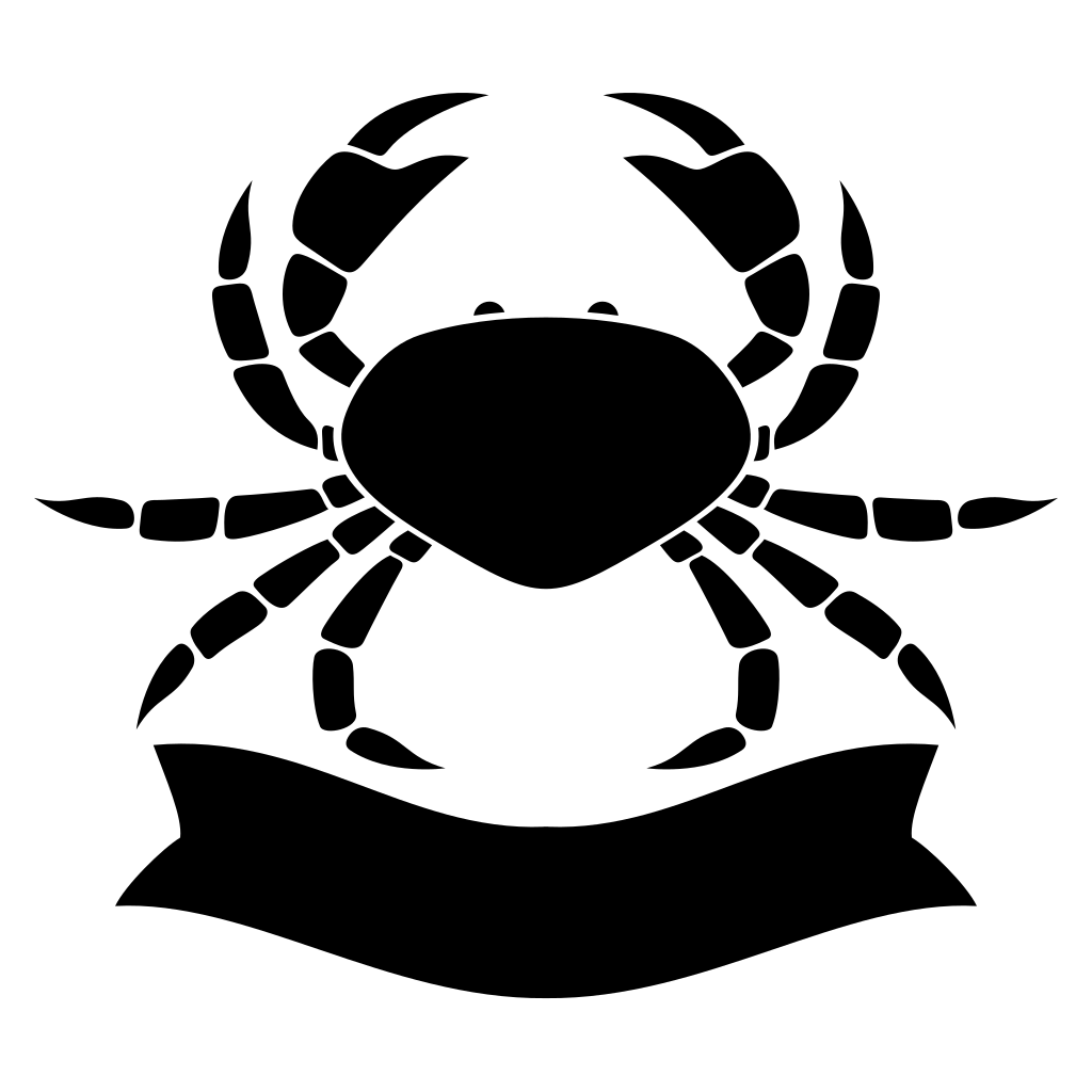 Intricate crab design for crafts and creative projects