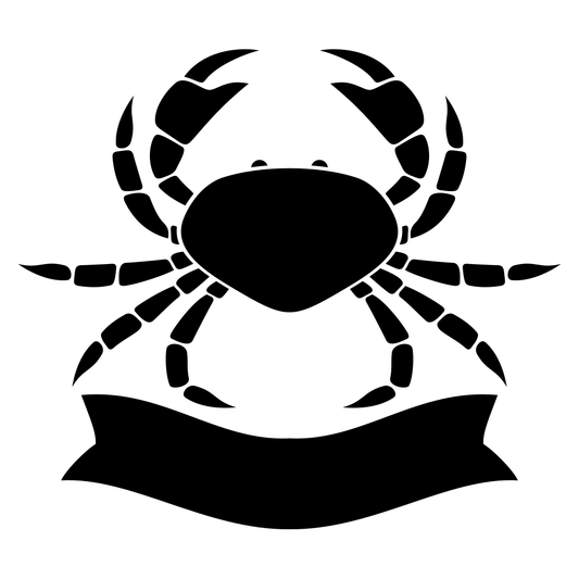 Intricate crab design for crafts and creative projects