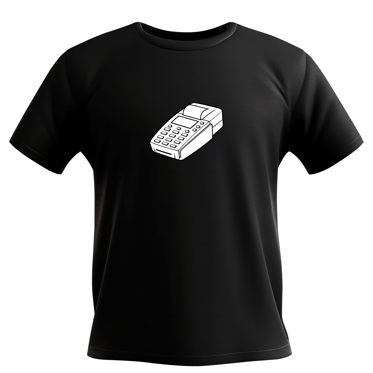 Chic vector design of a cut-ready credit card terminal