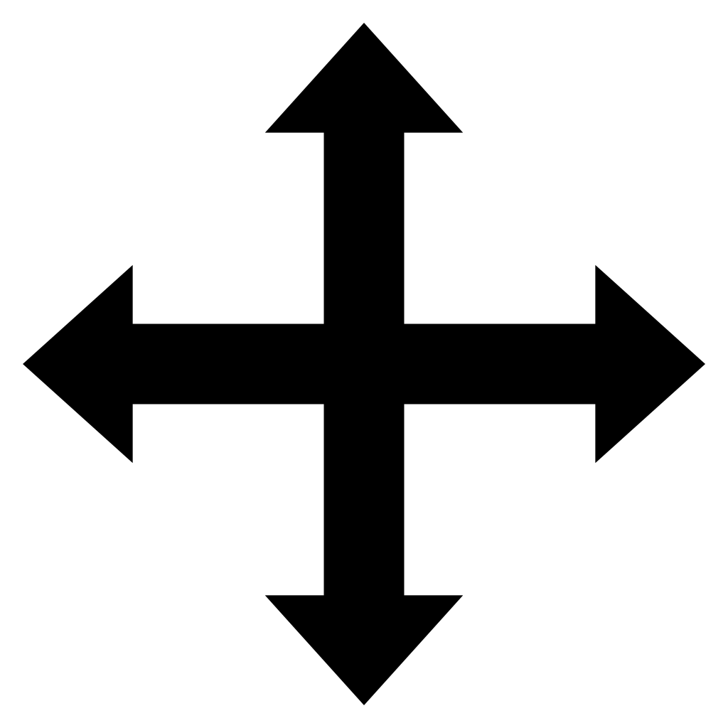 Creative design of directional arrows for cutting machines
