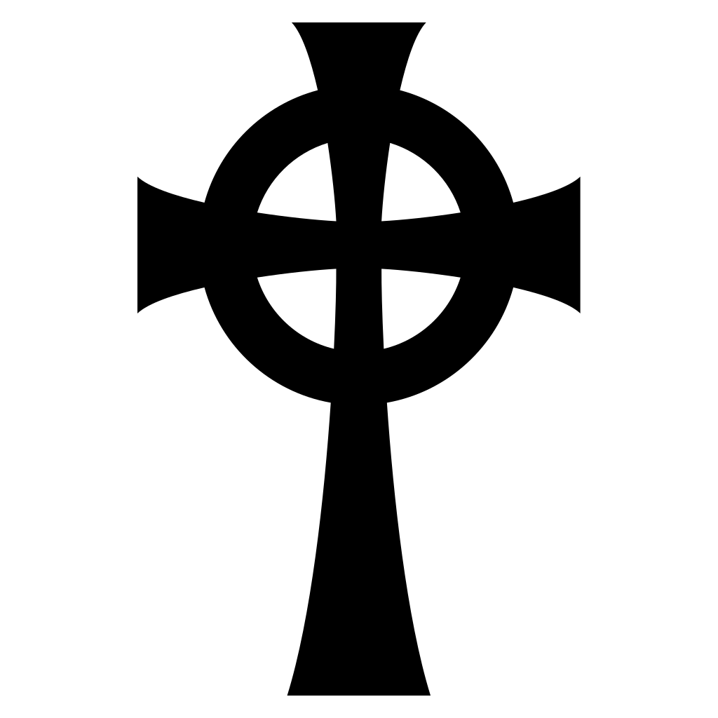 Celtic cross silhouette design for cutting machines