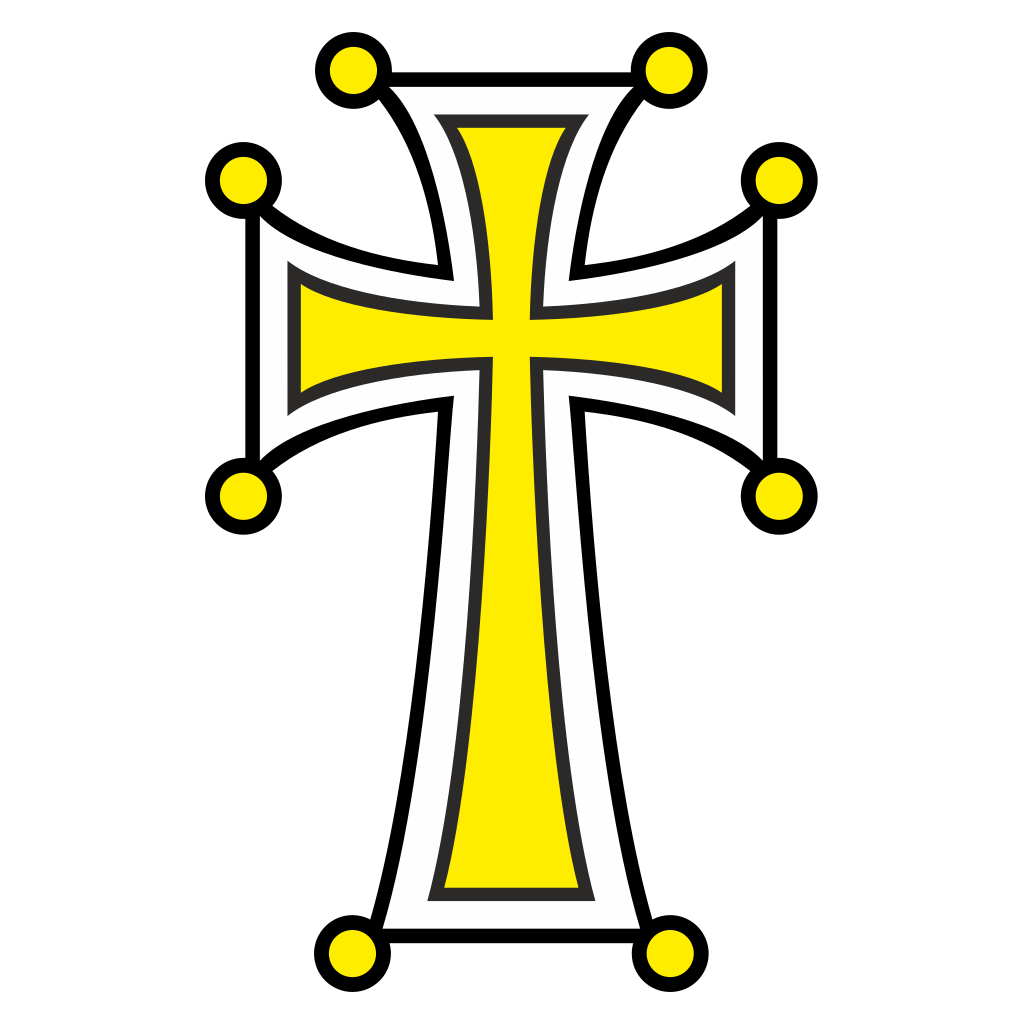 Vibrant yellow cross design for creative crafting projects