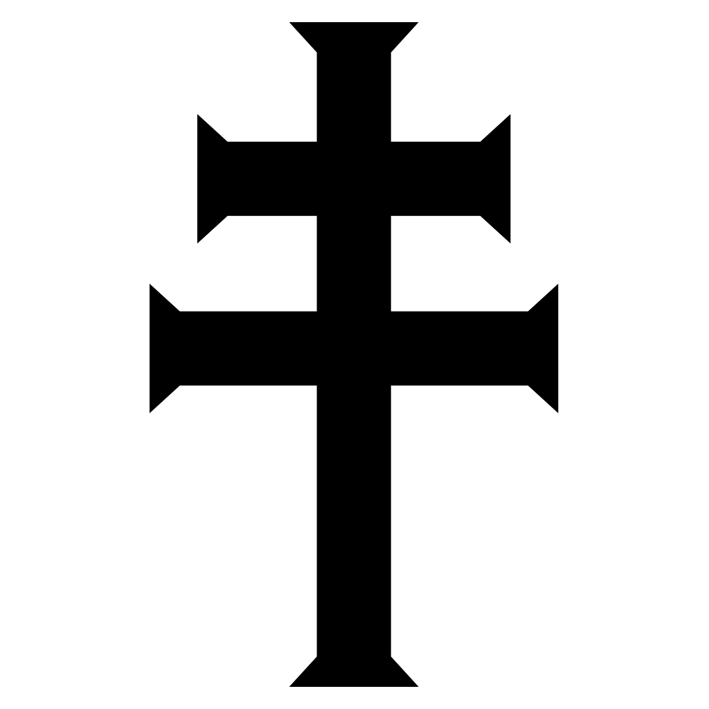 Unique black cross design for creative cutting projects