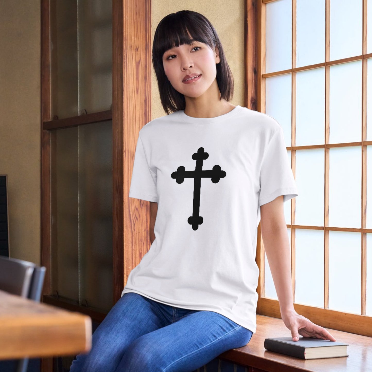 Elegant cross design for creative projects and crafts