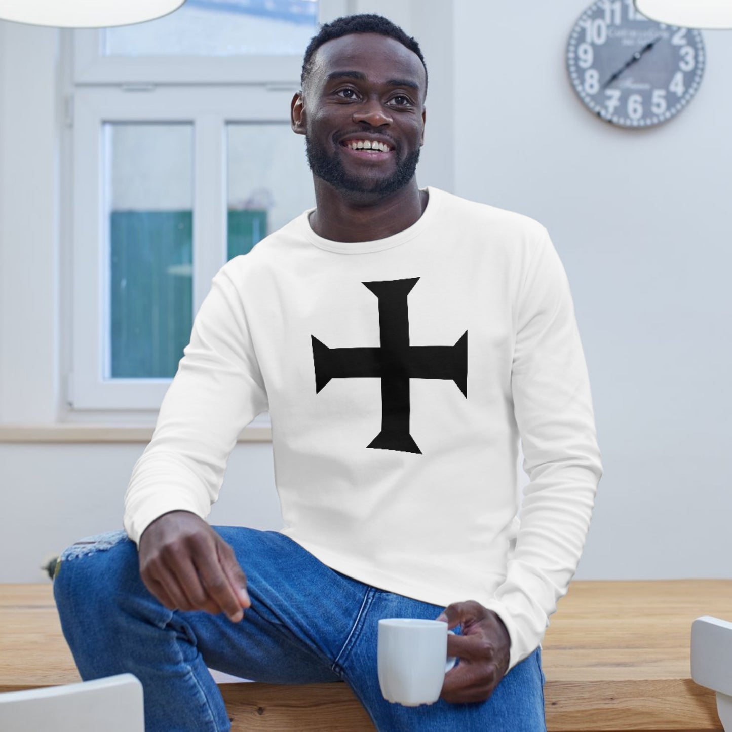 Unique black cross design for creative cutting projects