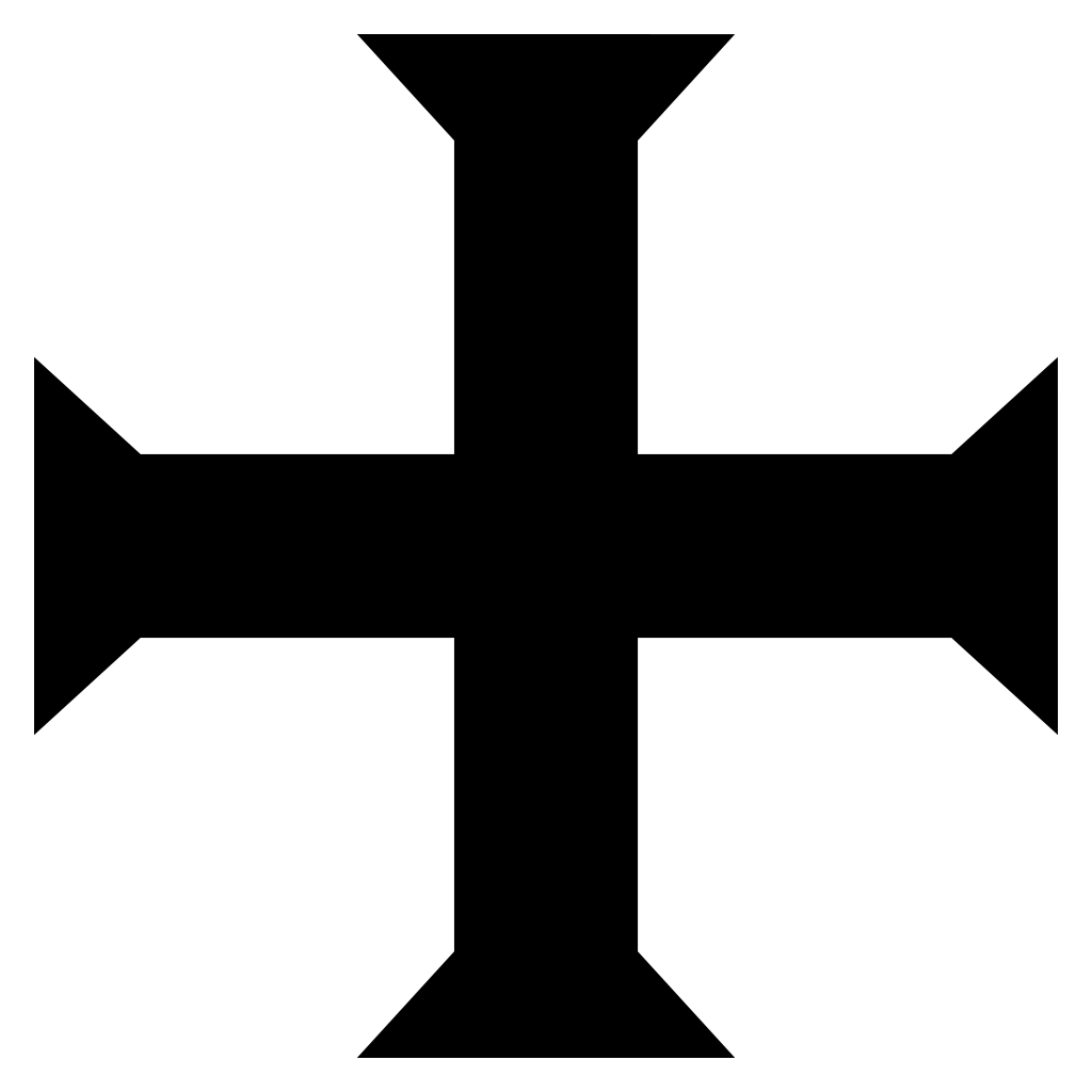 Unique black cross design for creative cutting projects