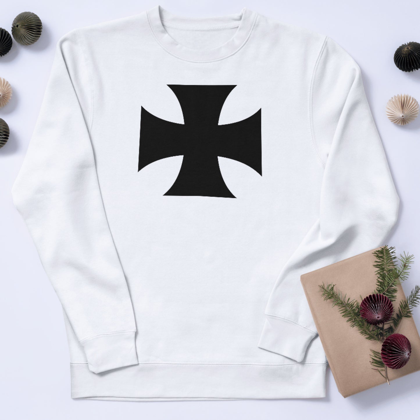 Stylized black cross design perfect for cutting machines