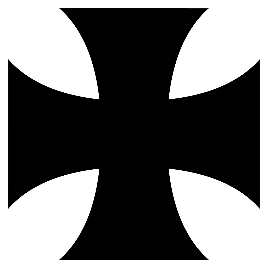 Stylized black cross design perfect for cutting machines