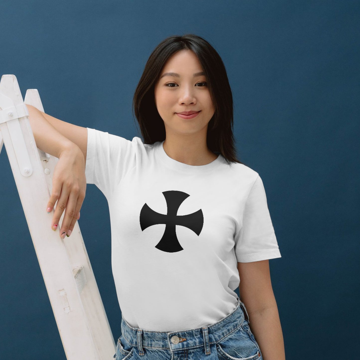 Unique black cross vector suitable for cutting machines
