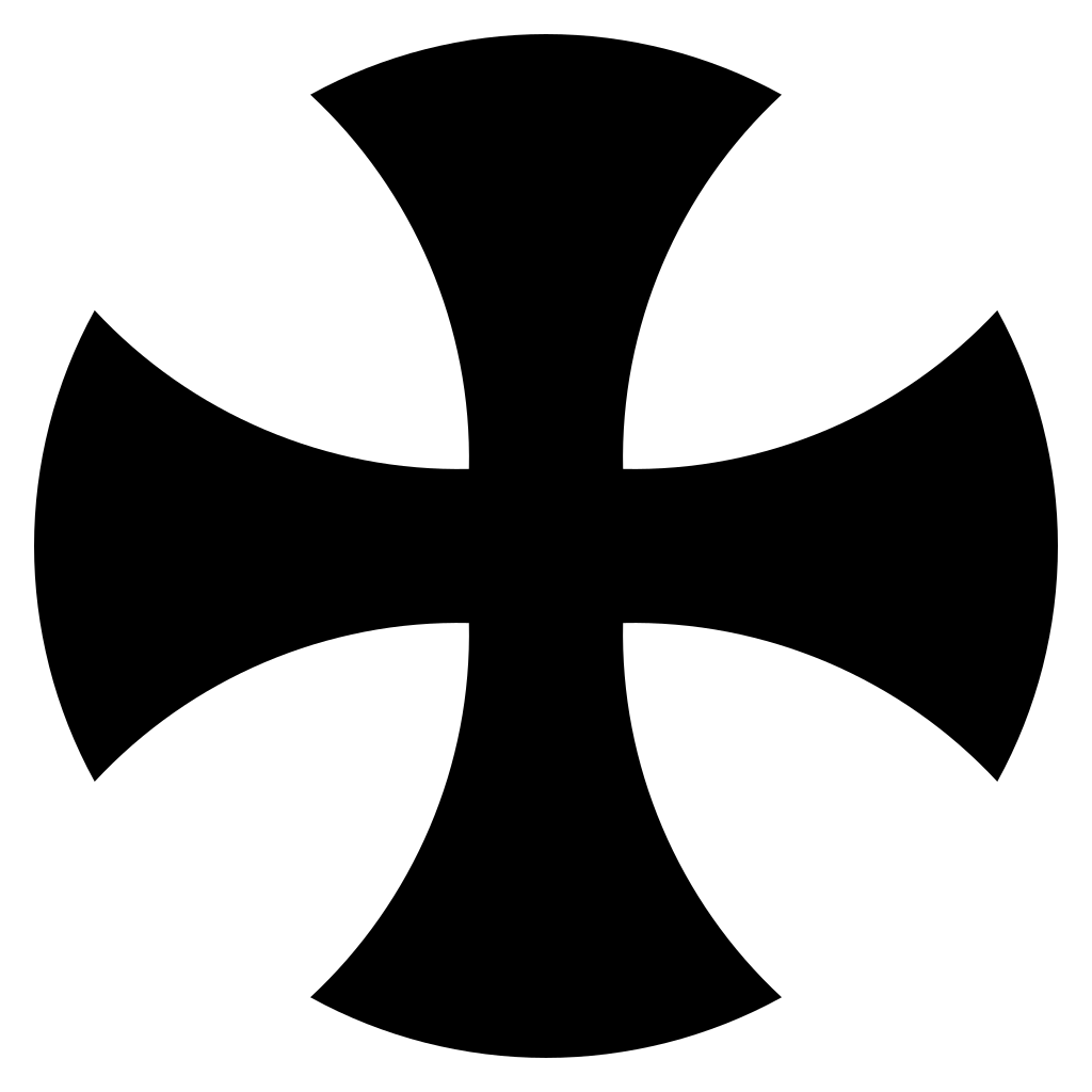 Unique black cross vector suitable for cutting machines