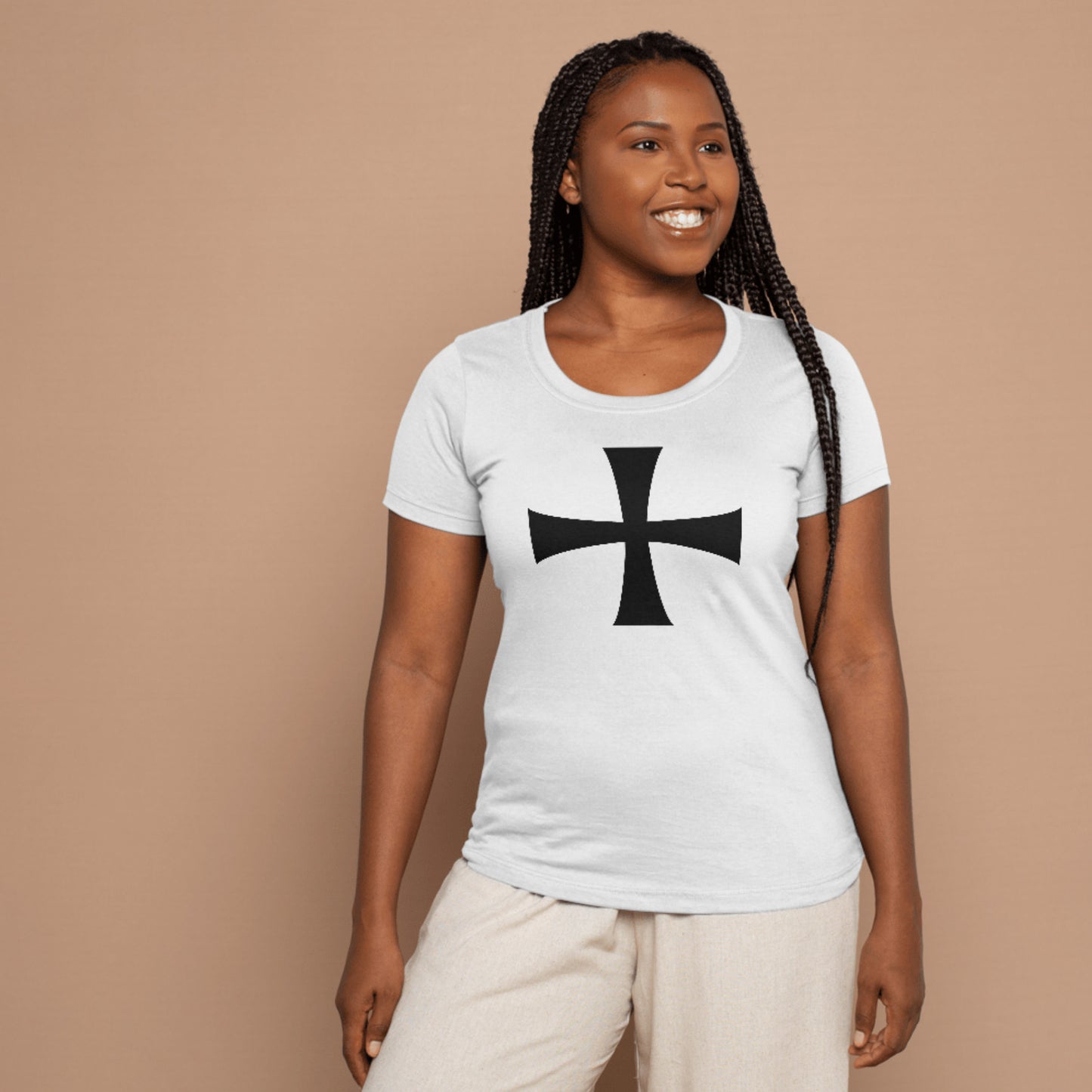 Intricate black cross design for cutting machine projects