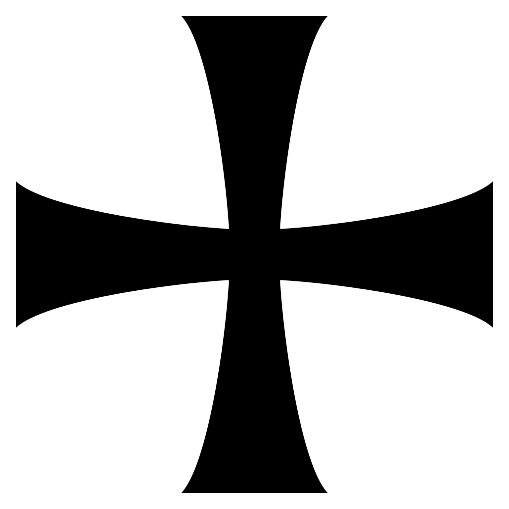 Intricate black cross design for cutting machine projects