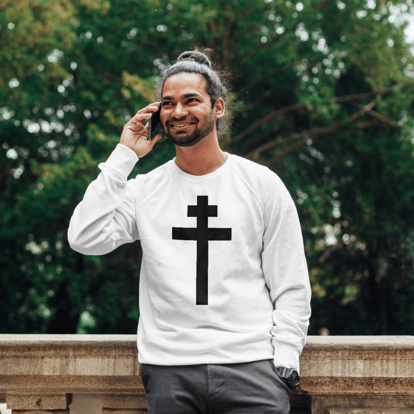 Unique black cross design for creative cutting projects