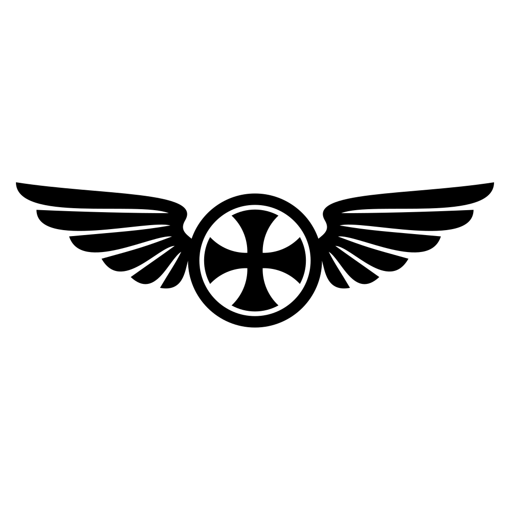 Wings and cross design for creative crafting projects