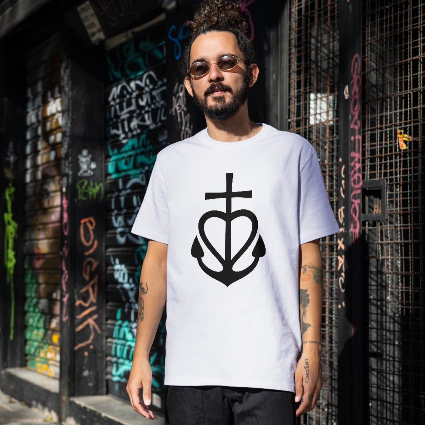 Creative cross heart anchor design for cutting machines