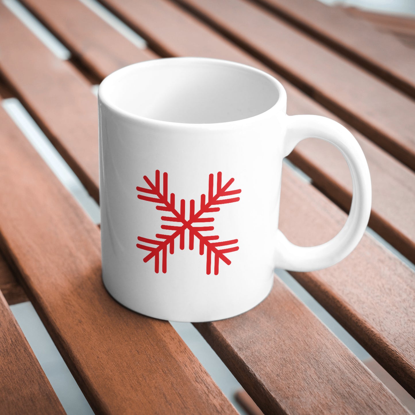 Creative cross snow icon for festive cutting projects