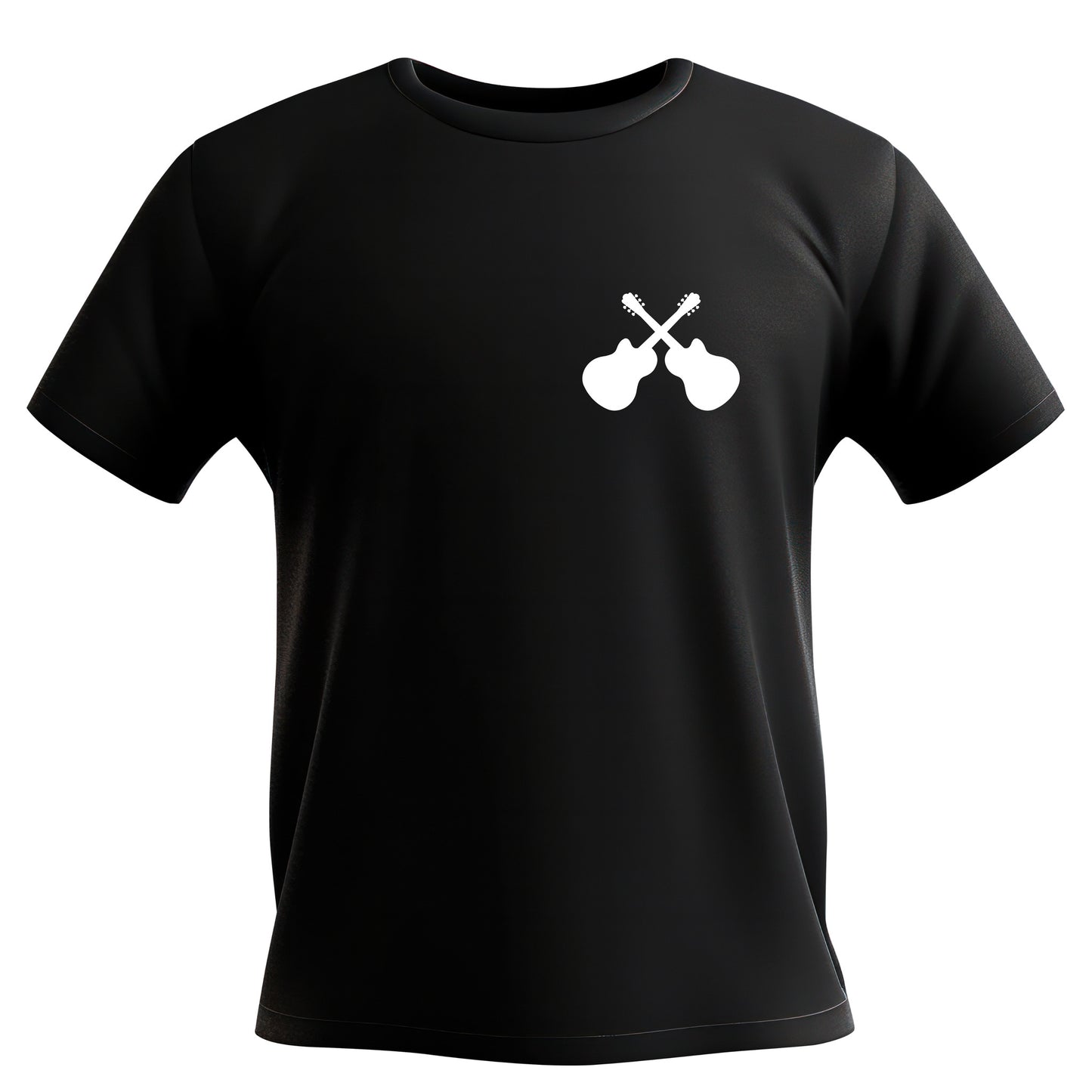 Crossed guitars design for creative cutting projects
