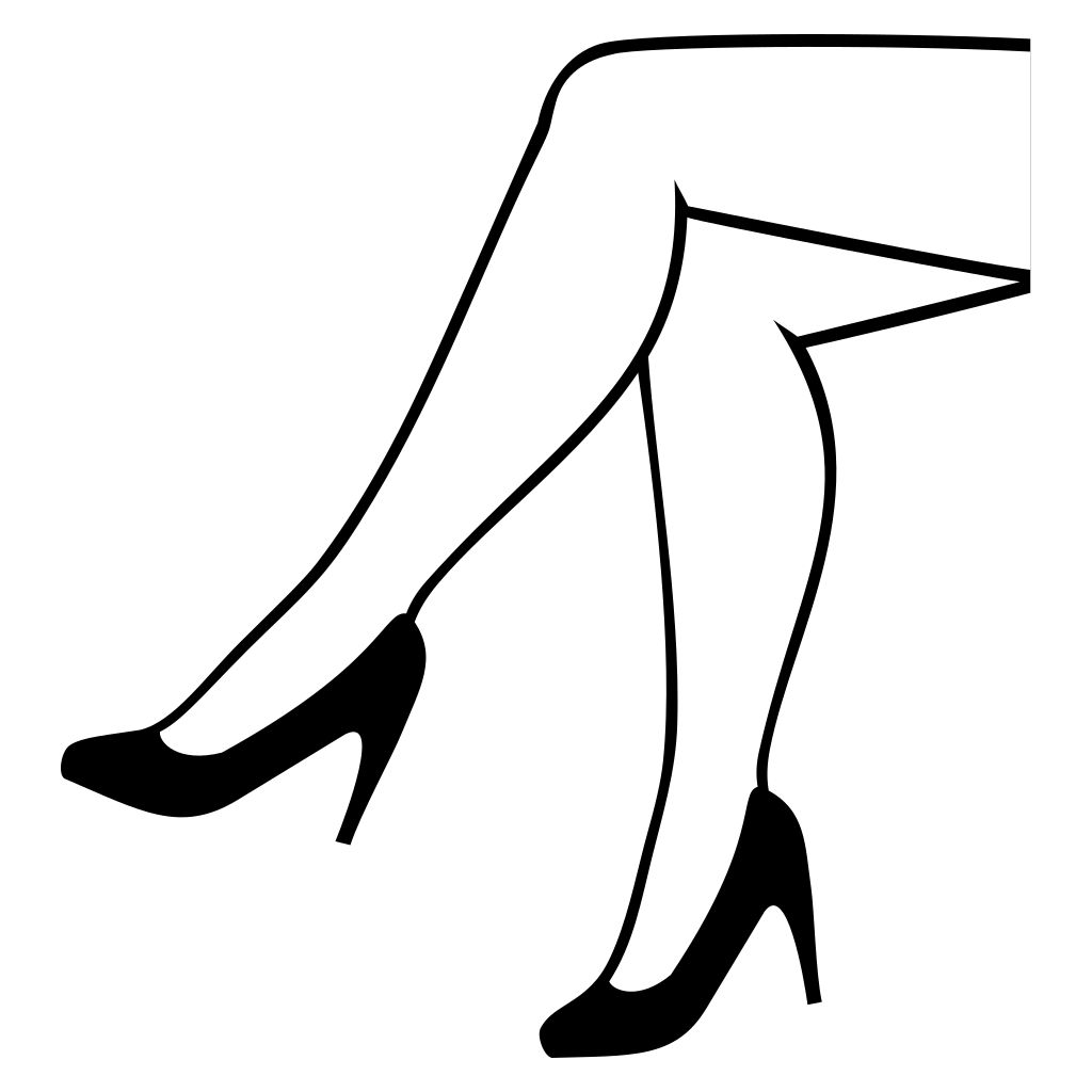 Elegant crossed legs in high heels for creative projects