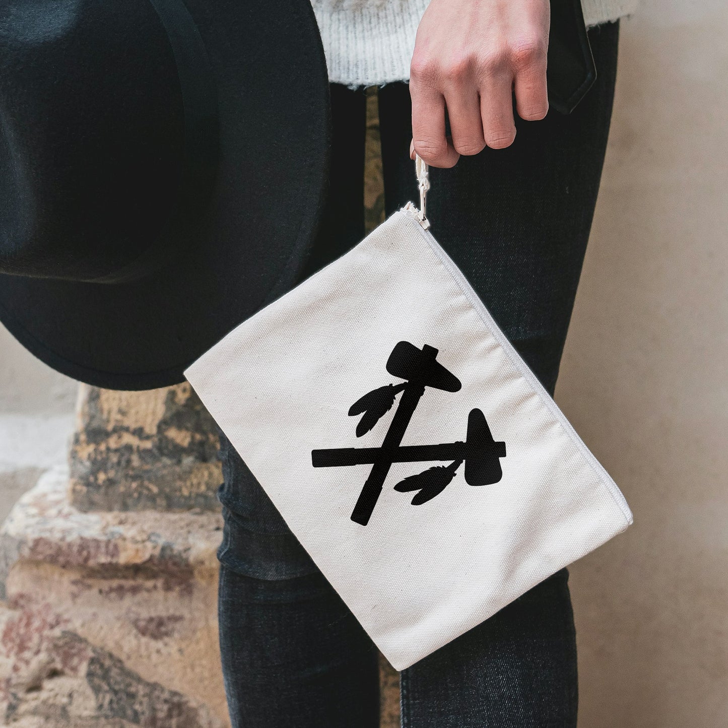 Creative crossed tomahawks design for crafting projects