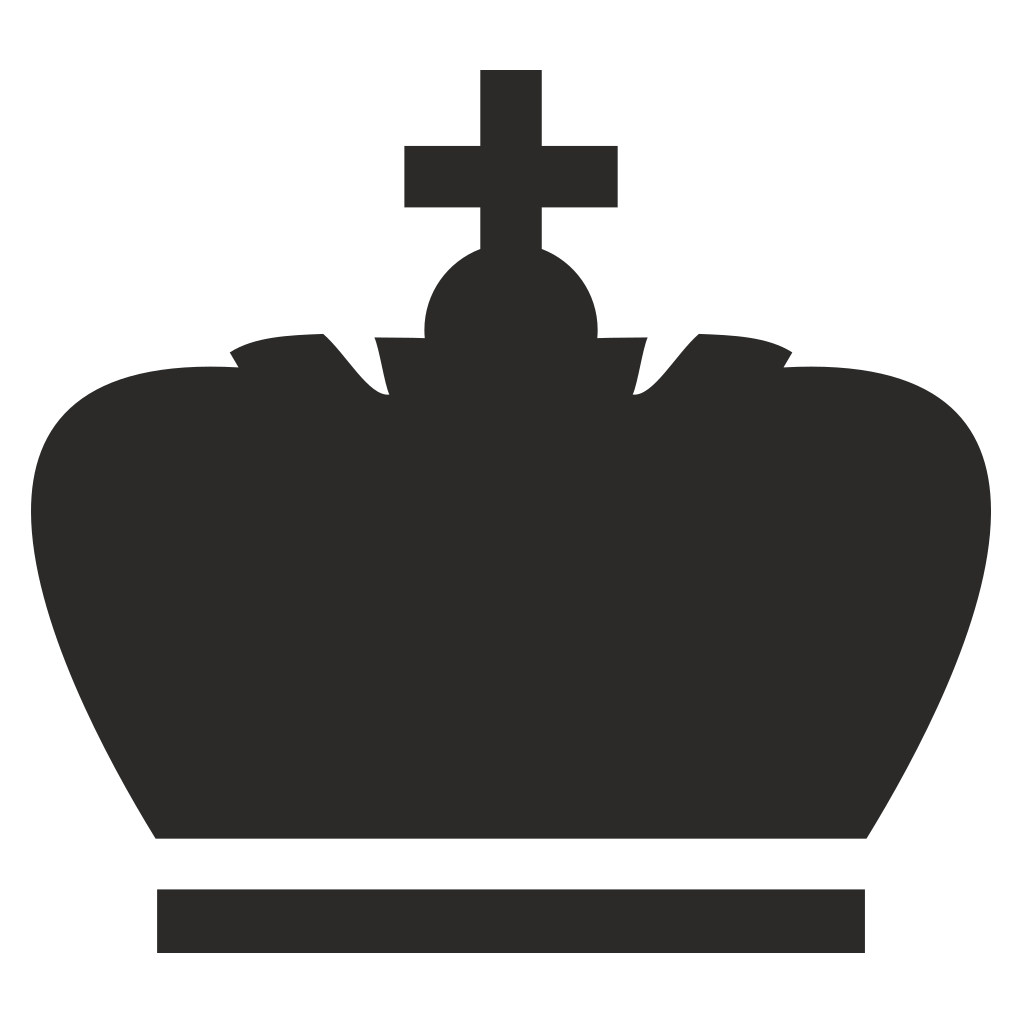 Elegant crown vector design for cutting machines and crafts
