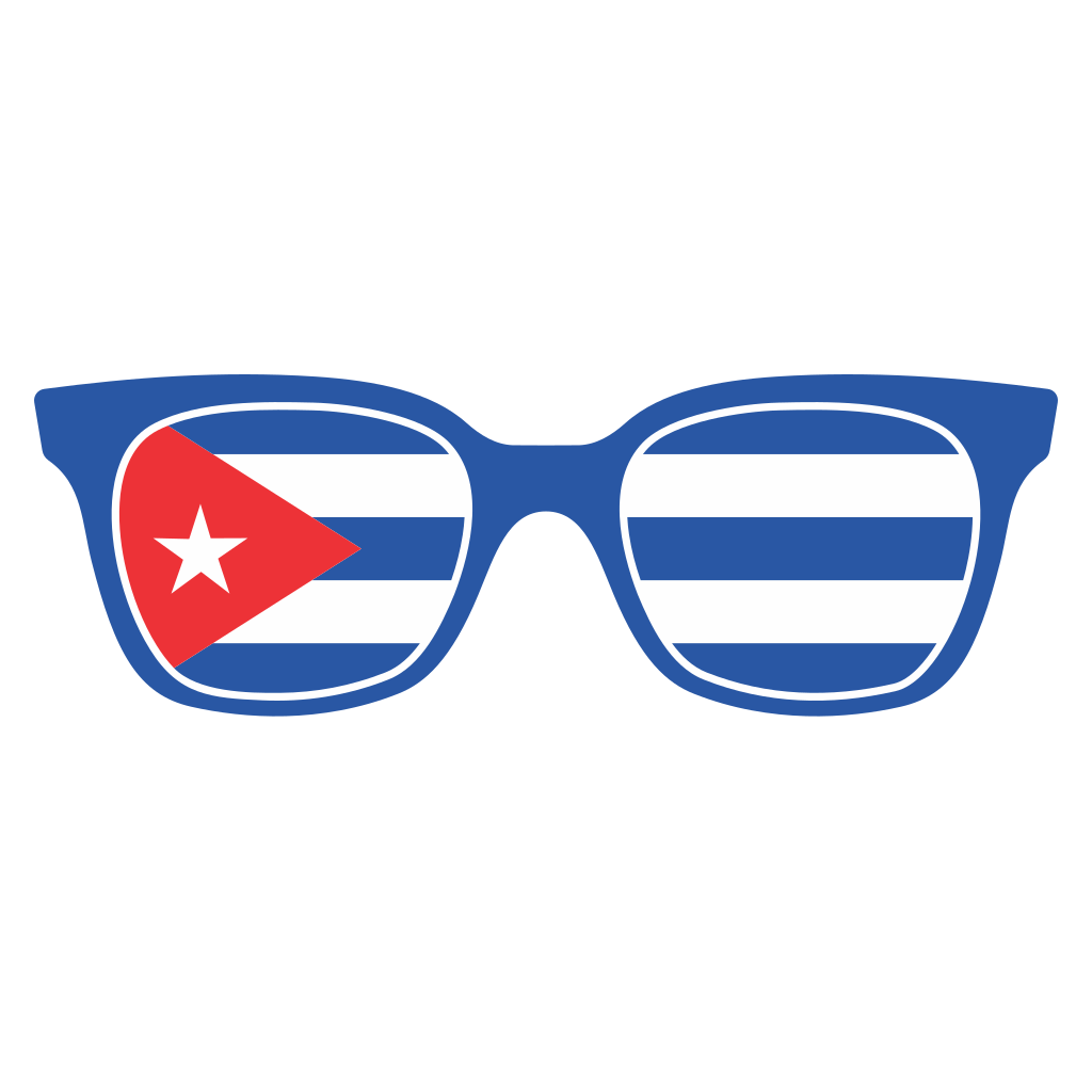 Creative Cuban flag design for cutting machines and crafts
