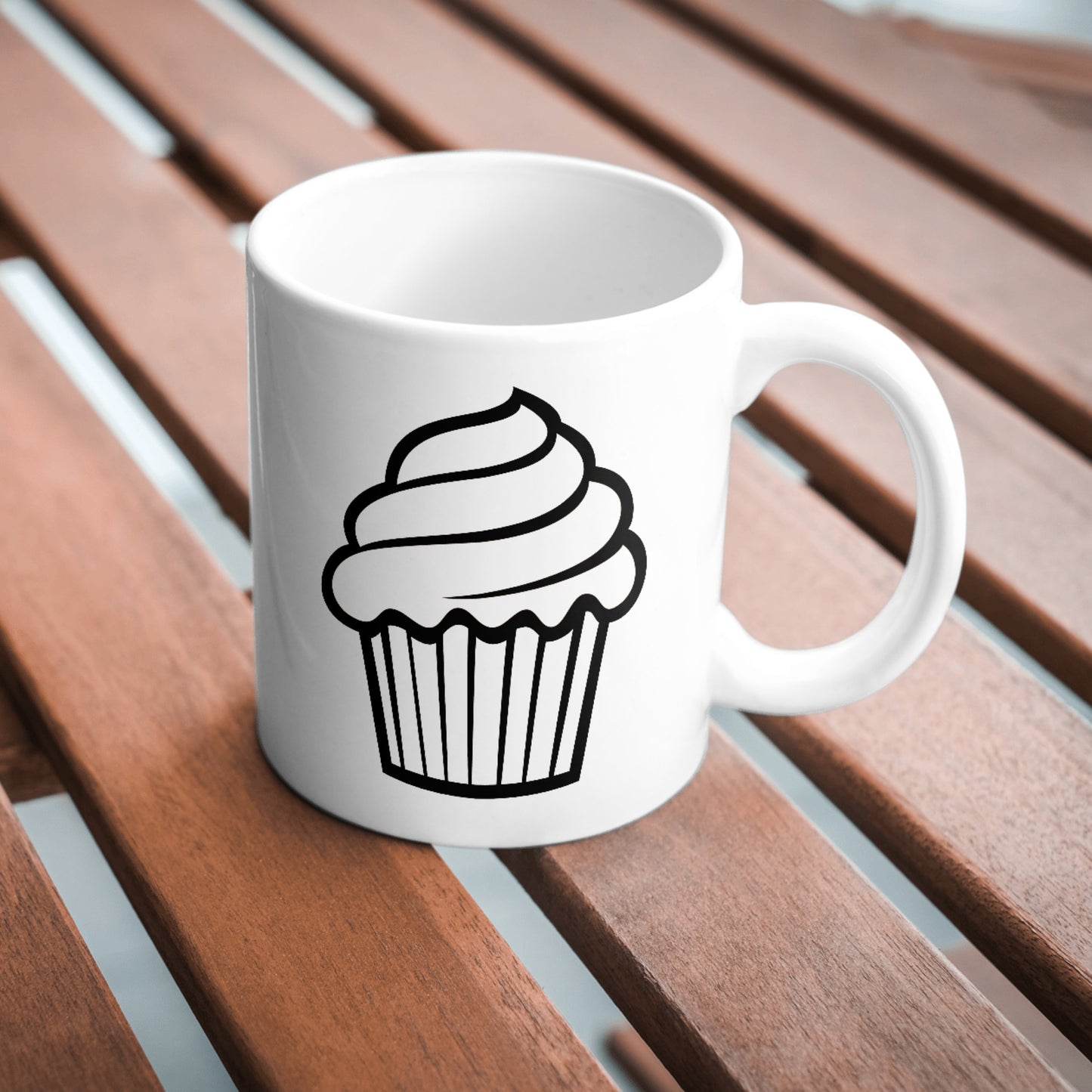 Delicious cupcake vector design for cutting machines